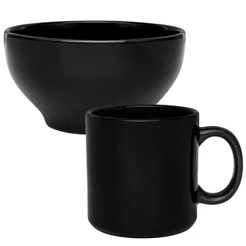Jogo Lanche de 2 Peças Biona Donna Preto
