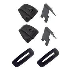 Kit Botao + Trava + Moldura Encosto Banco Fusca Brasilia