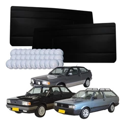 Par Forro Lateral (Papelão) De Porta + Grampos Gol Voyage Parati Saveiro 1987 A 1994