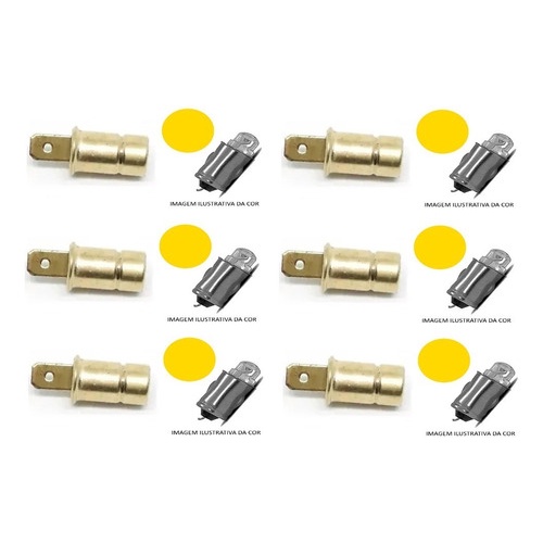 Kit Soquete Latao + Lampada Led 75 Painel Fusca Varias Cores em Oferta na Shopee