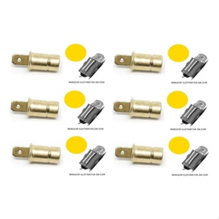 Kit Soquete Latao + Lampada Led 75 Painel Fusca Varias Cores em Oferta na Shopee