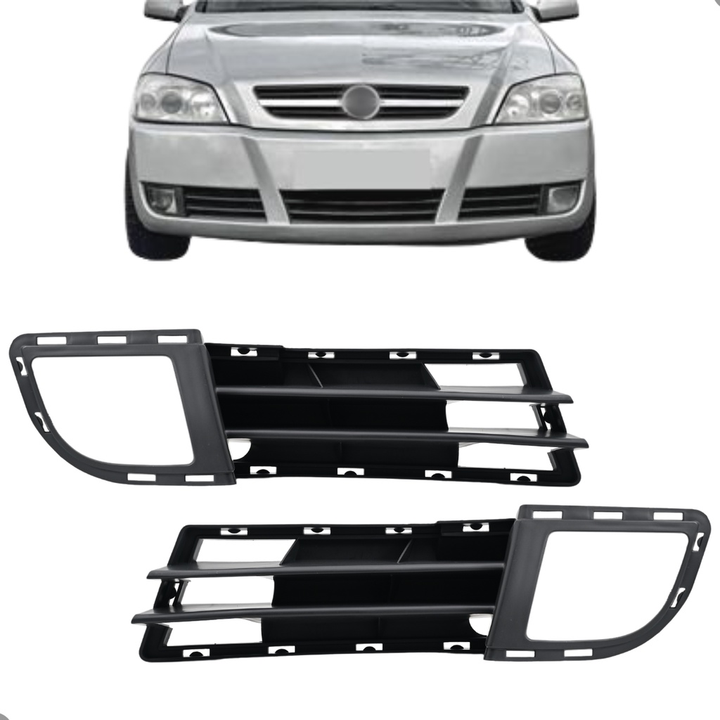 Par Grade Farol Milha Astra 2003 2004 2005 2006 2007 2008 A 2011 Com Furo