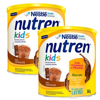 Kit 2 Nutren Kids Baunilha Suplemento Alimentar Lata 350g