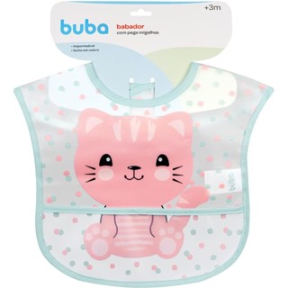 Babador Gatinho Com Bolso Impermeável Bebe Infantil 13236 - Buba em Oferta na Shopee