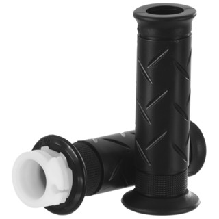 Kit Par Manopla Com Roldana Acelerador Modelo Original Punho Luva Moto Honda Biz 125 2006 Até 2018 Cromo Forte