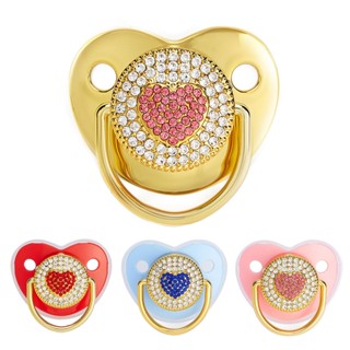 0-3 anos de idade Baby Pacifier Love Heart Diamond, GUESS e BOSS Pattern Pacifier, BPA Free, Teether, Presente recém-nascido