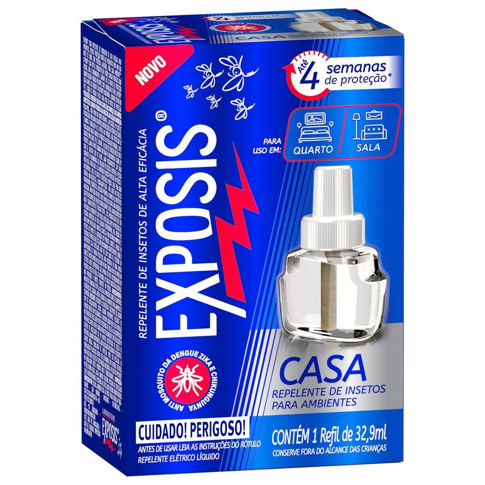 Repelente Elétrico Líquido Exposis Casa com 32,9ml Refil - Home & Living