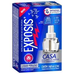 Repelente Elétrico Líquido Exposis Casa com 32,9ml Refil
