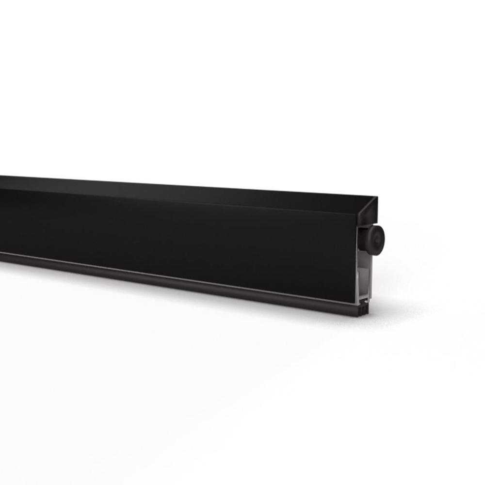 Veda Porta Externo Com Isolamento Acustico Automático Ajustável 92cm De Sobrepor Preto