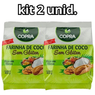 KIT 2 unid Farinha de Coco Sem Glúten Copra 400g