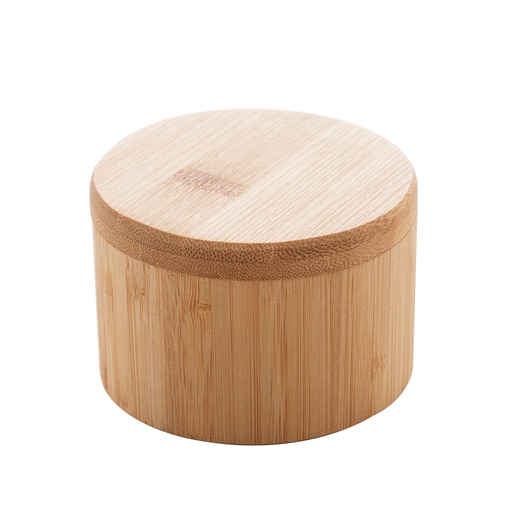 Saleiro Redondo Em Bambu 9x6cm Lyor em Oferta na Shopee