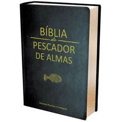 Bíblia do Pescador de Almas ARC | Letra Normal | Tamanho Médio | Luxo Preta