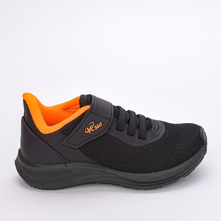 Tênis Infantil Masculino Energy Respitec Kidy Preto Laranja