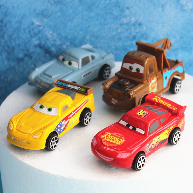 Conjunto 4 Carrinhos Disney Toy Story – McQueen para Festas e Decoração