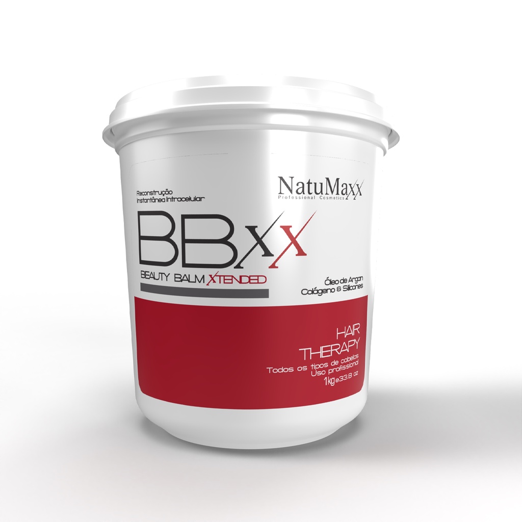 Bbxx Beauty Balm Xtended Botox Red Hair Therapy NatuMaxx 1kg Selagem Térmica Redução de Volume Tratamento intensivo