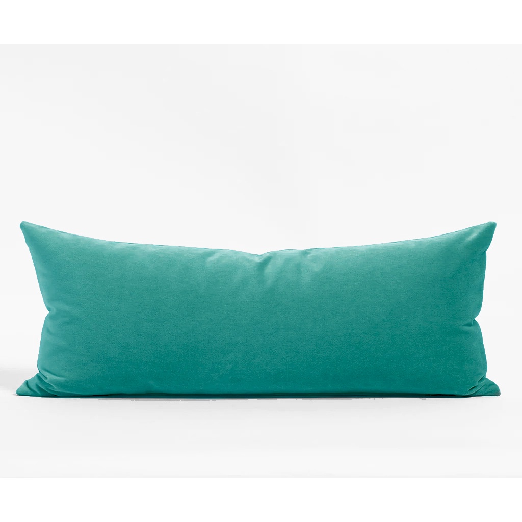 Travesseiro De Corpo Body Pillow Veludo 40x130cm Turquesa