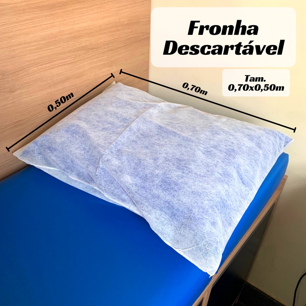 Fronha Descartável Em Tnt Proteção E Higiene 50x70cm escolha a quantidade em Oferta na Shopee