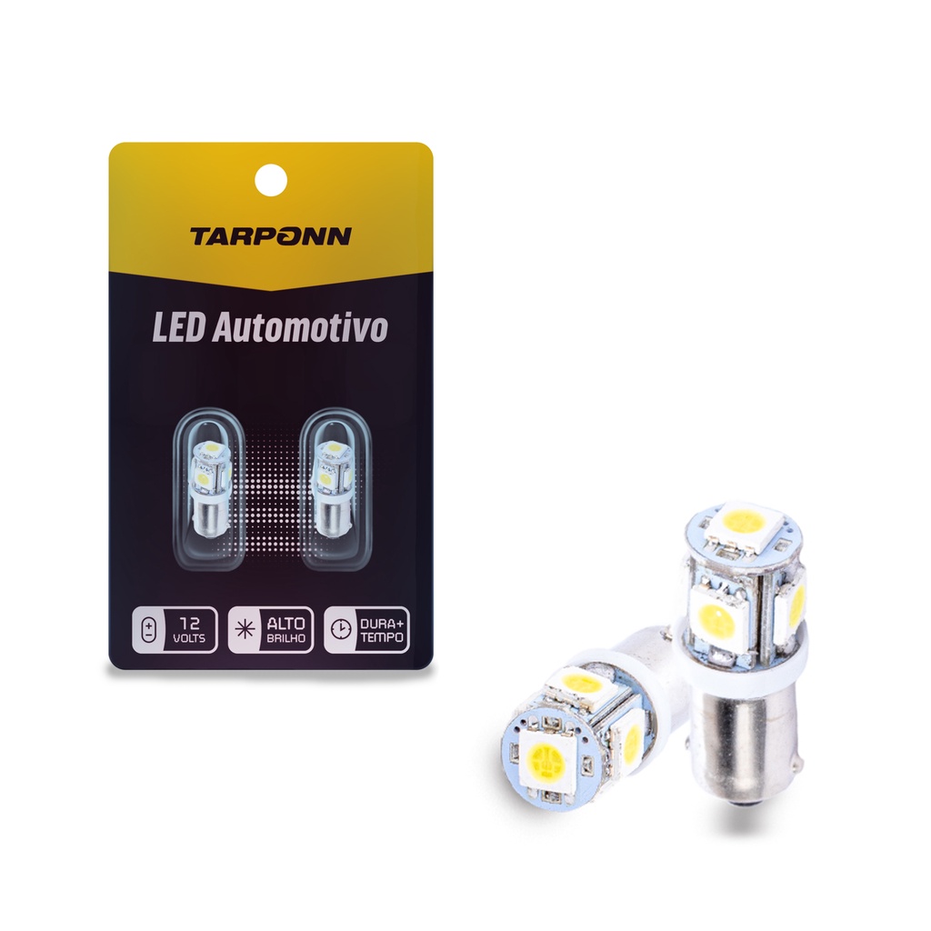 Par Lâmpada Led Farolete 69 Ba9 5 Leds 5050 12v em Oferta na Shopee