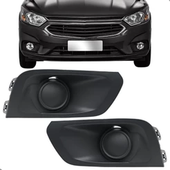 Kit 2 Moldura Onix Prisma 2017 A 2019 Preto Sem Furo