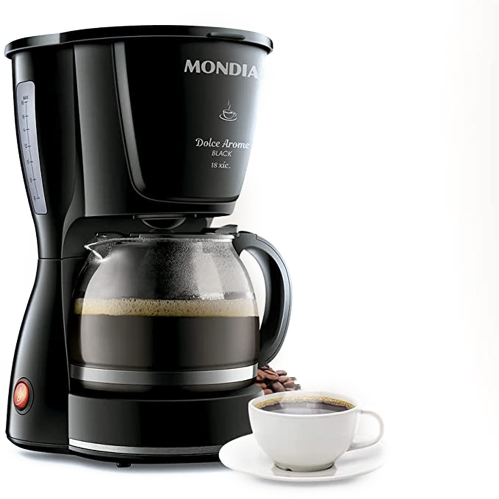 Cafeteira Elétrica 18 Cafés Dolce Aroma 550W C-30-18X-FB 220V Preta Mondial - Home Appliances