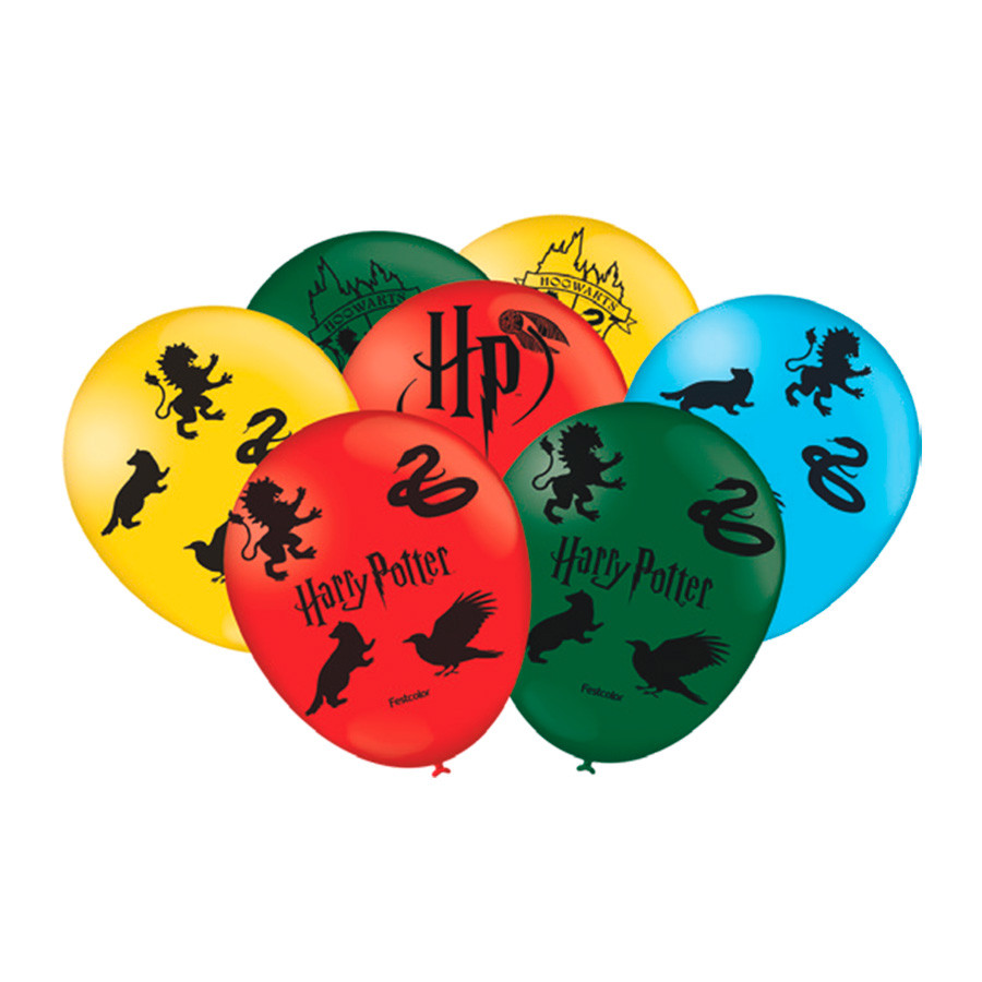 Balão de Festa Decorado Especial 9" 23cm - Harry Potter - 25 unidades - FestColor - Rizzo em Oferta na Shopee