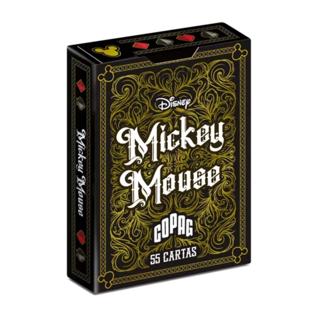 Jogo de Cartas Baralho Mickey Mouse 55 Cartas Copag - 34583 em Oferta na Shopee