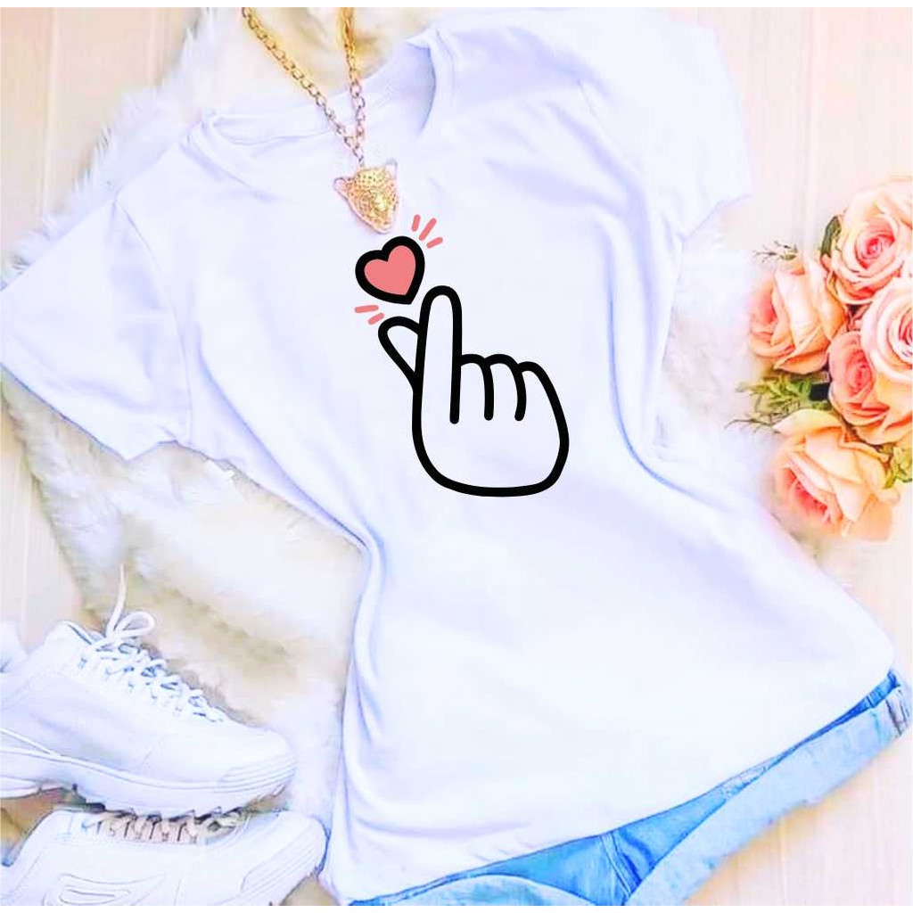Camiseta - Coração Kpop -Tshirt em Oferta na Shopee