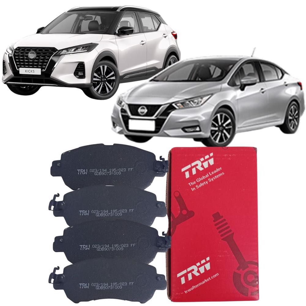 Jogo Pastilhas Freio Dianteiro Kicks Versa Trw