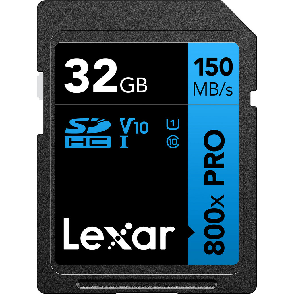 Cartão SDHC 32Gb Lexar Blue 800x Pro 150Mb/s UHS-I / V10 / U1
