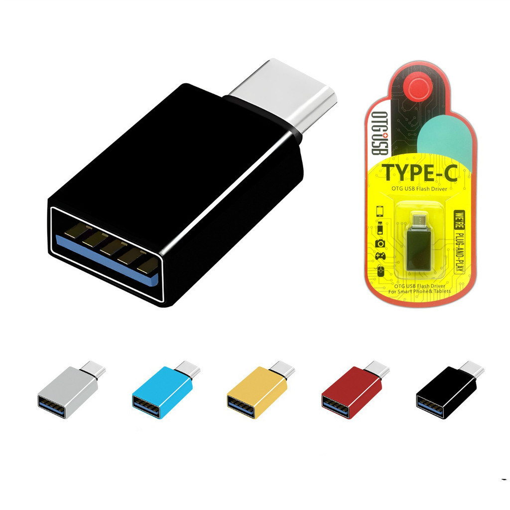 Adaptador USB Tipo C Para 3.0 OTG Compatível Com MacBook Pro Samsung Galaxy Type