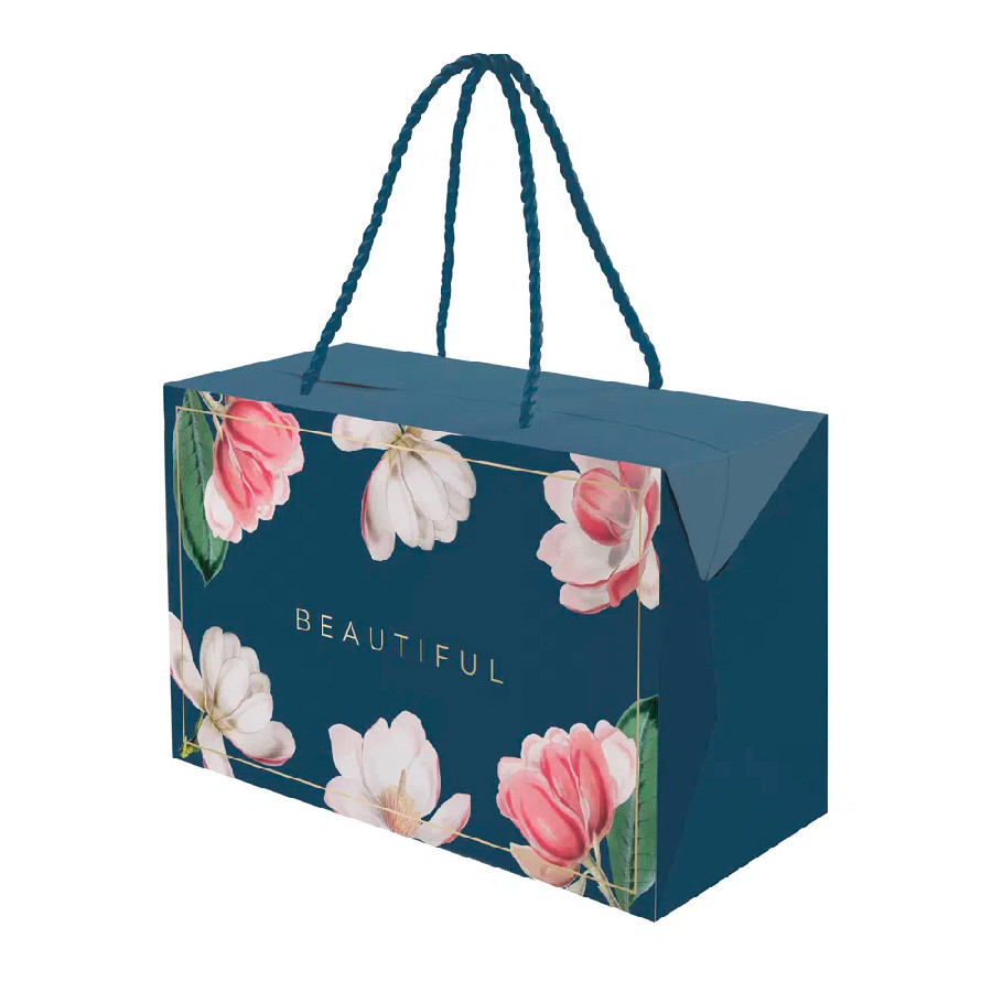 Caixa Com Alça - Pretty Magnolia - 1 unidade - Cromus - Rizzo em Oferta na Shopee