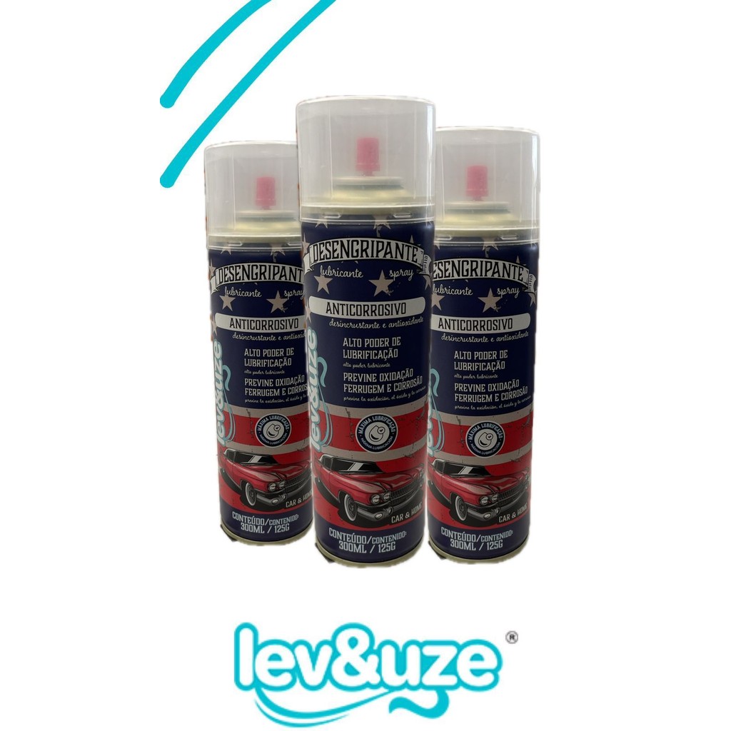 KIT DESENGRIPANTE/ANTICORROSIVO LEVEUZE (3 UNIDADES) em Oferta na Shopee