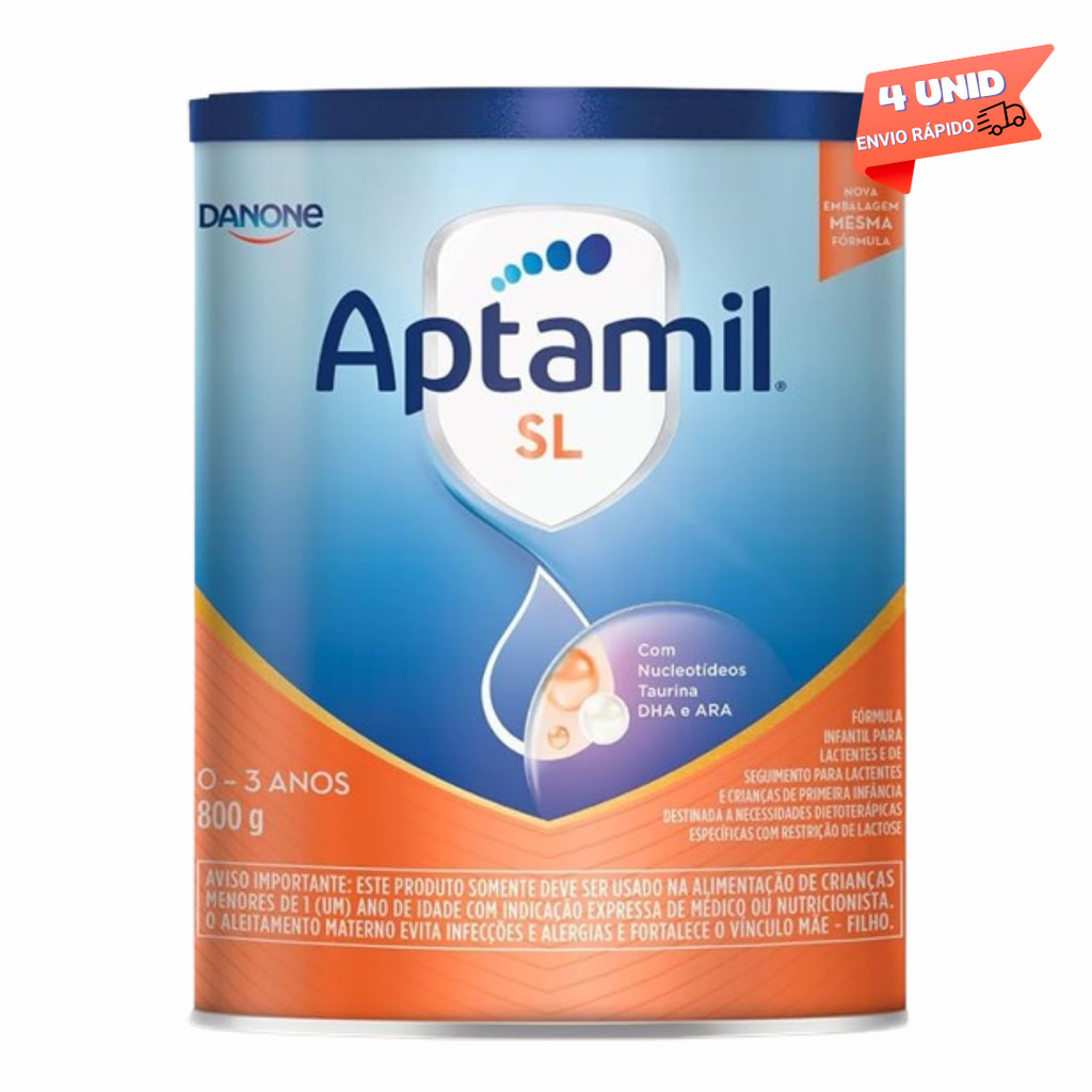 4 latas -Fórmula Infantil Em Pó Aptamil Proexpert Sl -Danone -800g