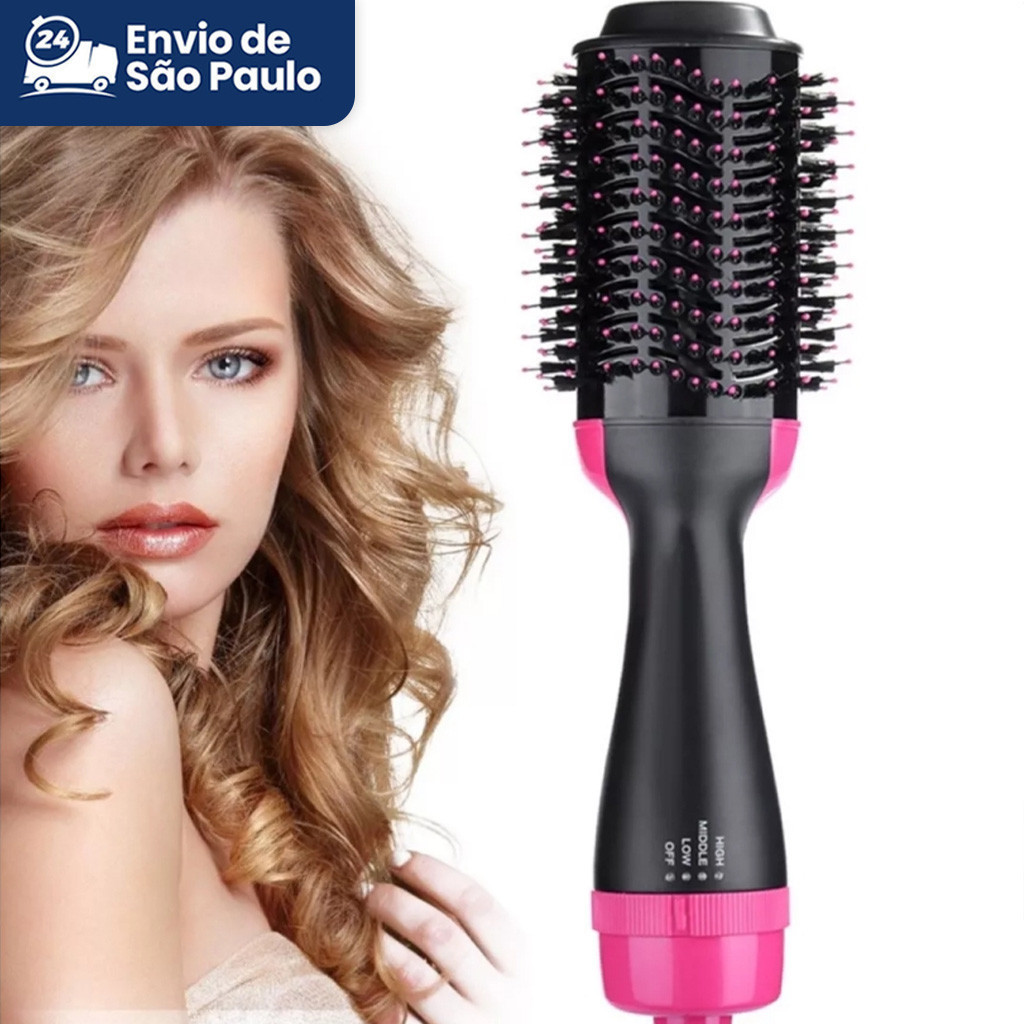 Escova Seca Elétrica Barata Multiuso Ondula Alisa Dry Board 3 Em 1 110v Com Inmetro Origin...