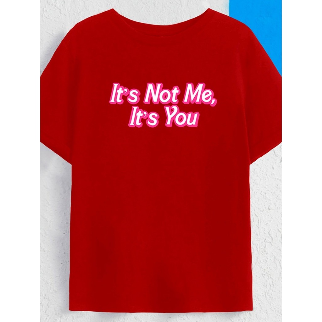 Camiseta Oversized Estilosa Larga Moderna T Shirt Old School Estampada Its Not Me You Confortável