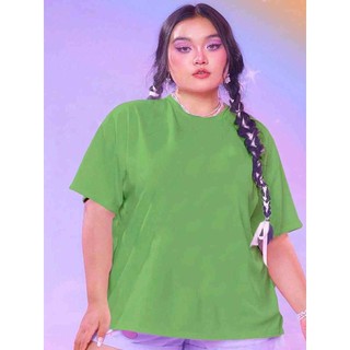 Camiseta Oversized Confortável Casual Plus Size T Shirt Feminina Básica Lisa Larga Blusa Sem Estampa