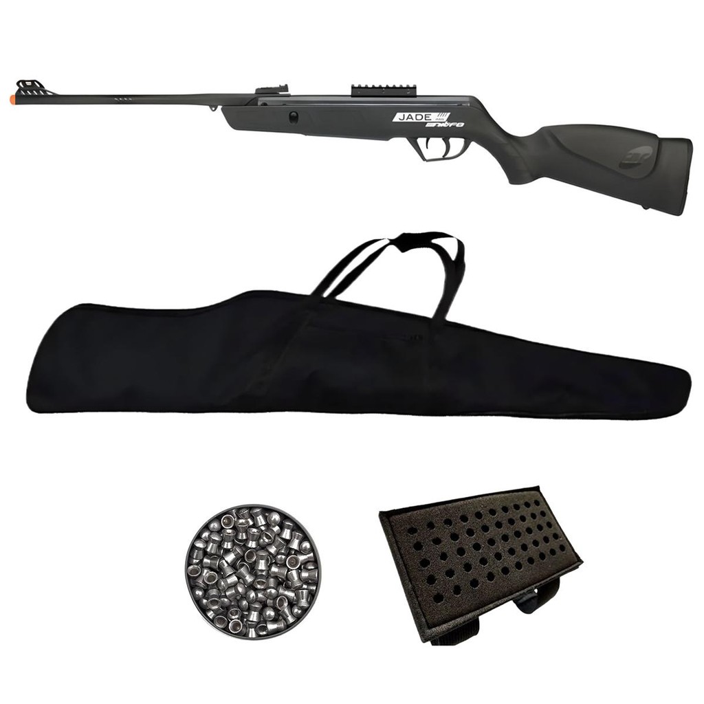 Carabina de Pressão Jade Mais Nitro 5.5mm - CBC + Capa + Chumbo + Porta Chumbo em Oferta na Shopee
