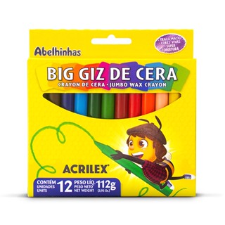 Gizão de cera Big 12 cores 09111 Acrilex