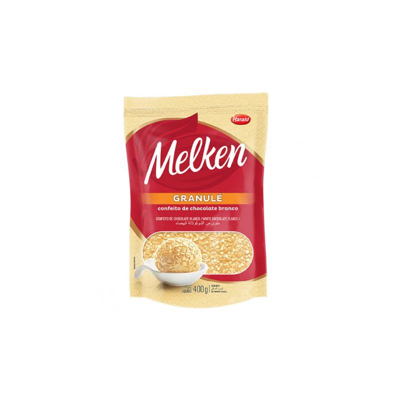 Granulé Chocolate Branco - Melken - 400g - 01 unidade - Harald - Rizzo - Food & Beverages