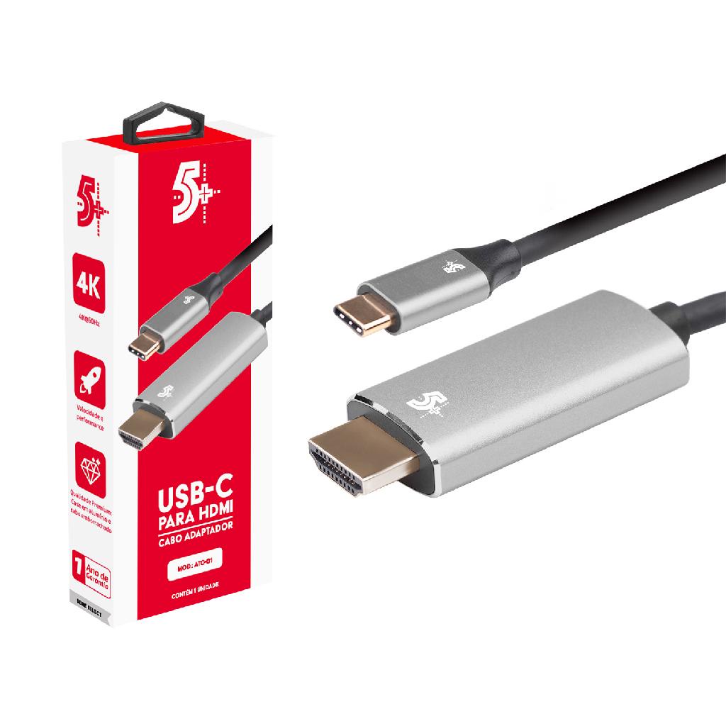 Cabo Adaptador Usc-c Para Hdmi 4k 60hz - 1.8 M 5+ Original