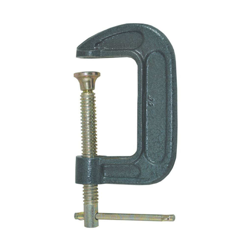 Grampo Sargento tipo C 5" em aço carbono forjado