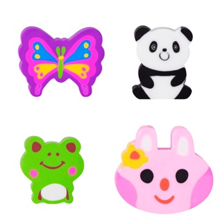 Borracha Ponteira Divertida - Panda, Borvoleta, Sapo, Coelho em Oferta na Shopee