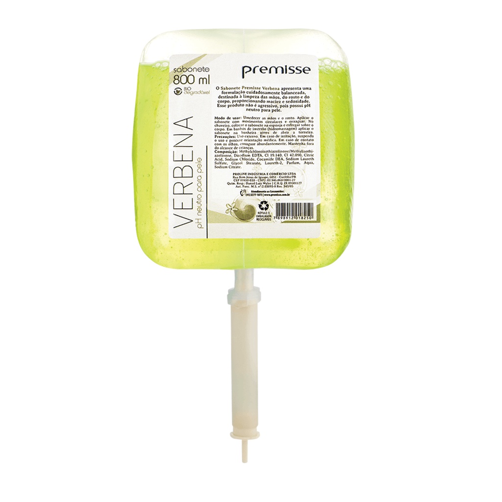 Refil Sabonete Líquido Verbena Premisse - 800ml em Oferta na Shopee