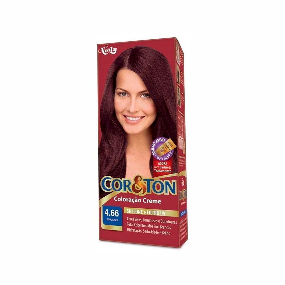 Tintura Cor & Ton Vermelho 4.66 Bordeaux em Oferta na Shopee