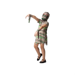 Fantasia Múmia Nefertiti Infantil Com Máscara e Faixas de Halloween em Oferta na Shopee