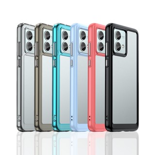 Para Motorola Moto G84 Capa De Luxo Silicone Transparente