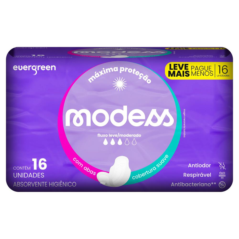 Absorvente Modess Malha Suave com Abas 16un - Health