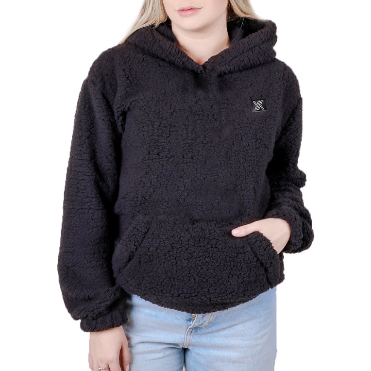 Blusa Feminina Canguru Casaco Teddy Blusa Moletom Feminino - Casaco Carneirinho