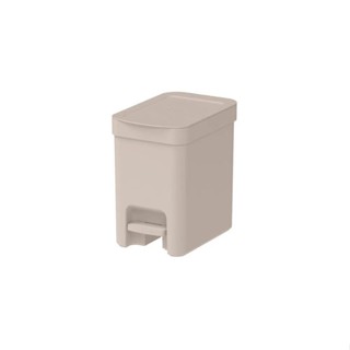 Lixeira Trium com Pedal em Plástico Bege 6L 25,8x17x26,5cm - Ou