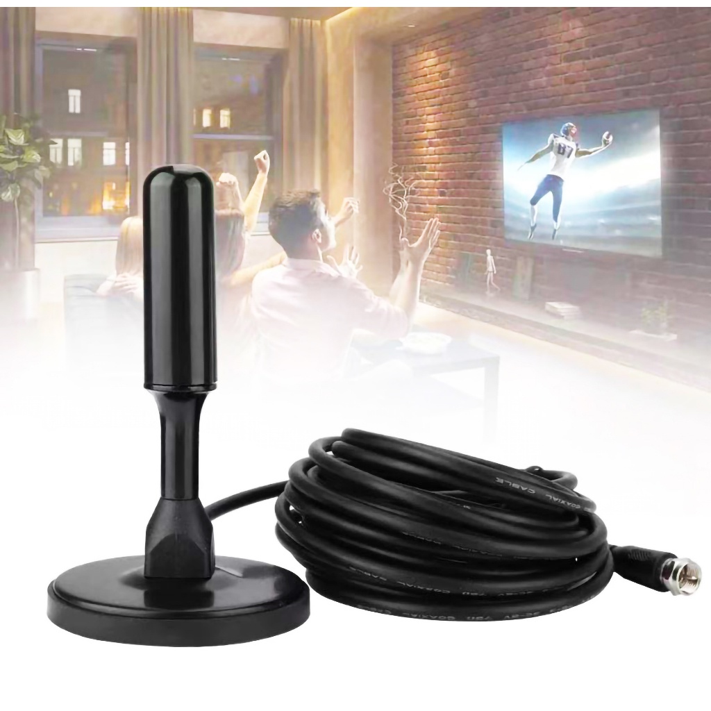 Antena Tv Digital (interna/externa) A Prova D'água E Cabo 5m - A005